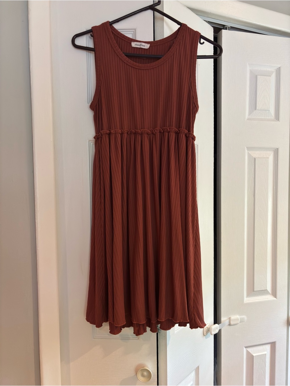 Pink blush maternity, dress size large, burnt orange/ red
